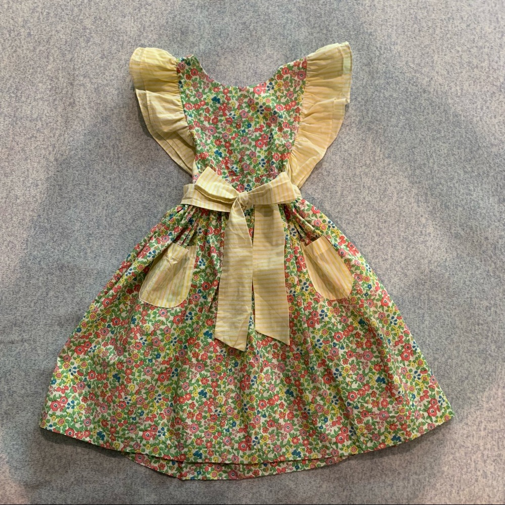 New Dondolo Floral Dress with Flutter Sleeves and Open Back